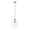 Z-Lite Ayra 1 Light Pendant, Brushed Nickel & Clear 488P8-BN - alternate 5